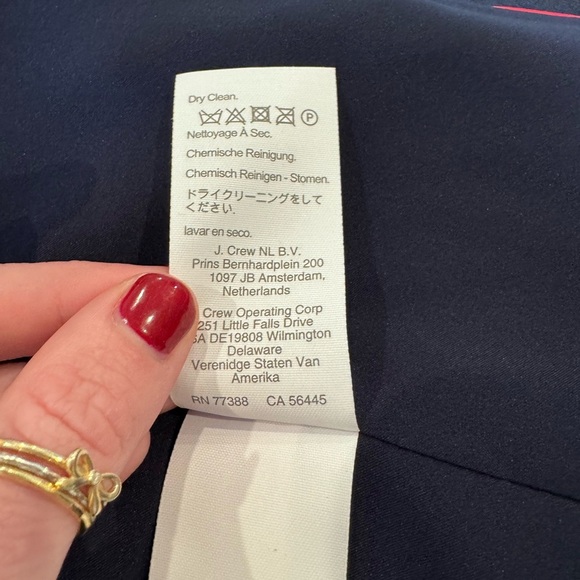 J Crew, size 4, Navy Blue Blazer - Picture 8 of 9